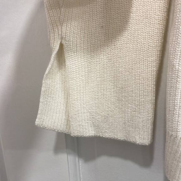 NWT LOFT Cream Open-Front Ribbed Cardigan - Picture 3 of 8